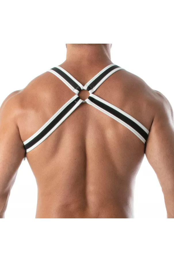Neoprene Bulldog harness White