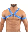 Elastic harness Blue Camo