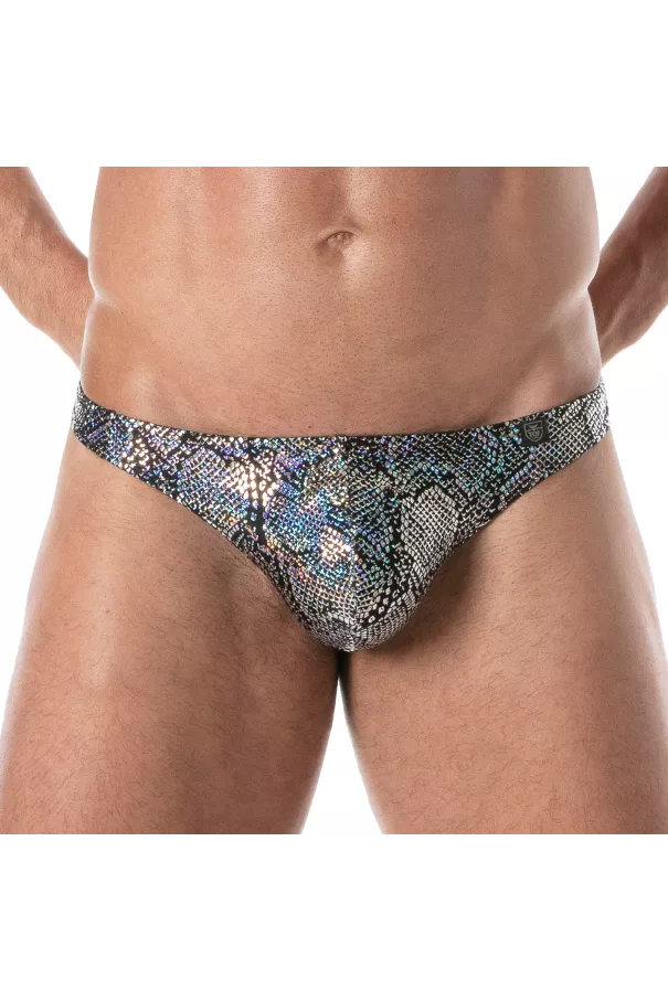 Splendid Swim Thong Silver