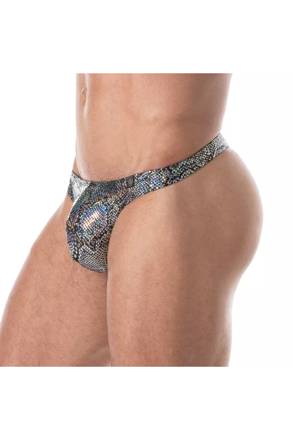 Splendid Swim Thong Silver