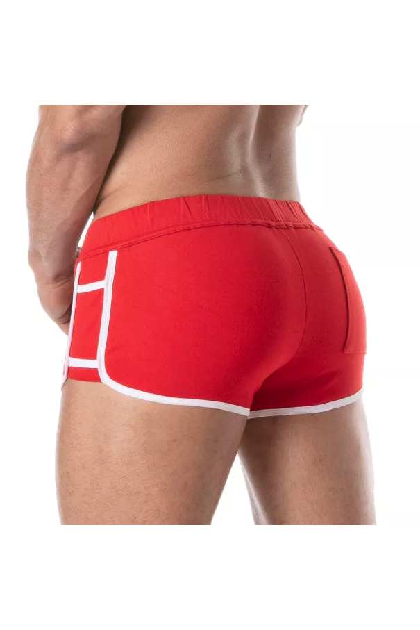 Sexy Retro Shorts Red - Men's Sexy Sport Shorts | TOF Paris