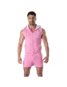 Zipped Sleeveless Hoodie For Men