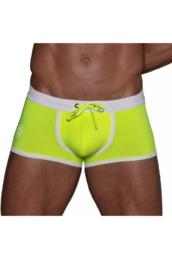 Neon Men's Swim Trunk Yellow - Sexy and Vibrant | TOF Paris