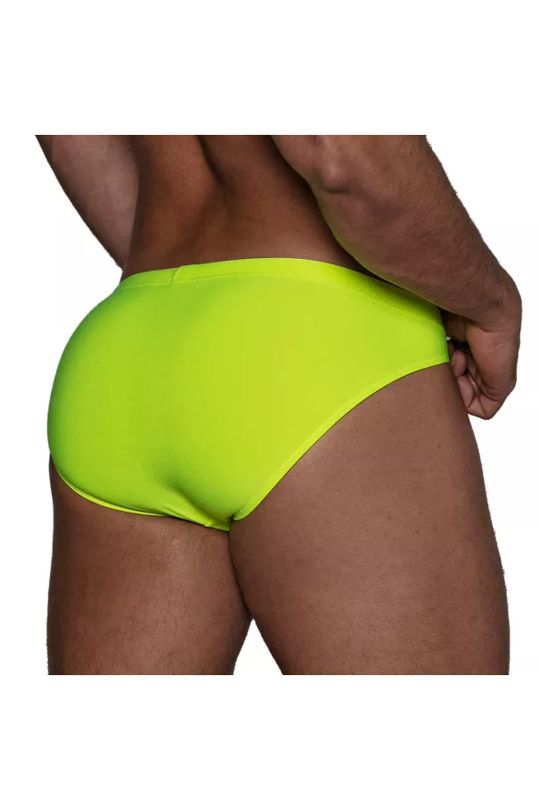Neon Men's Mini Swim Brief Yellow - Sexy and Vibrant | TOF Paris