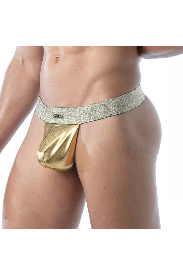 Magic Stringless Thong Gold