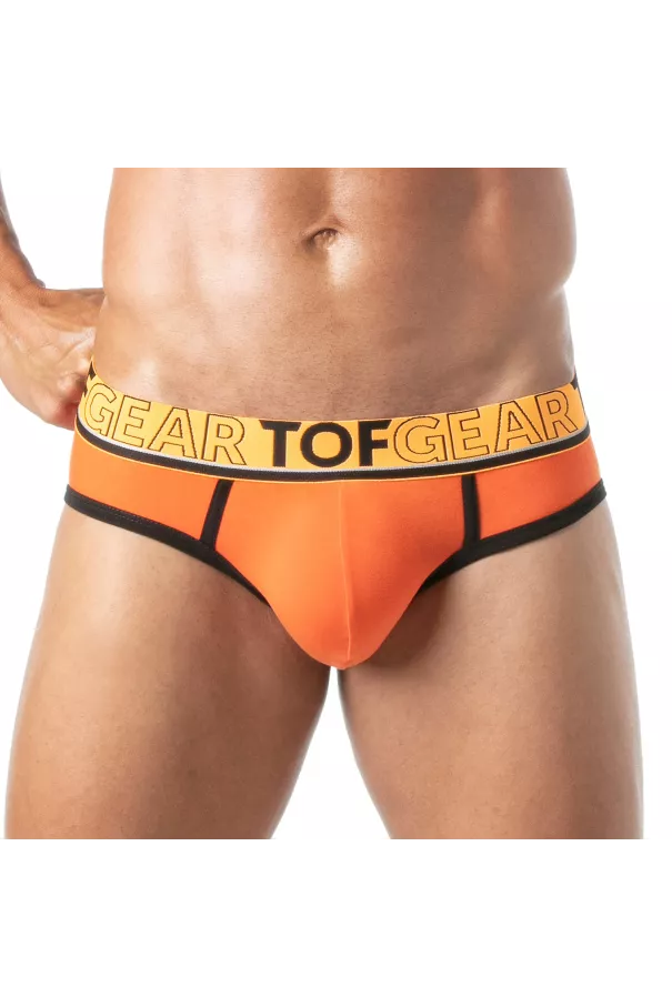 Champion Brief Orange - Sporty Comfort and Bold Style | TOF Paris