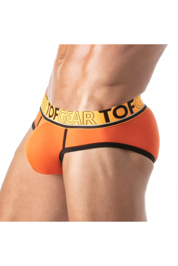 Champion Brief Orange - Sporty Comfort and Bold Style | TOF Paris