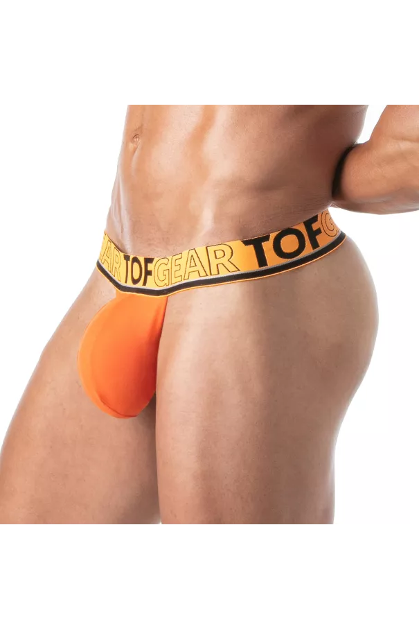 Stringless Thong Men Orange - Comfort and Bold Style | TOF Paris
