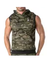 Army Sleeveless Hoodie