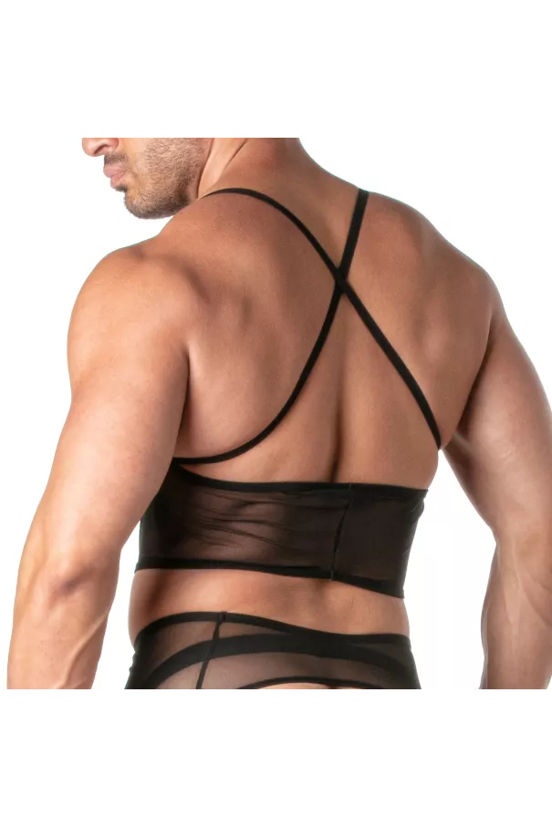 Men's mesh bustier