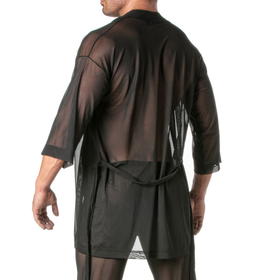 Mesh Kimono Vest for men
