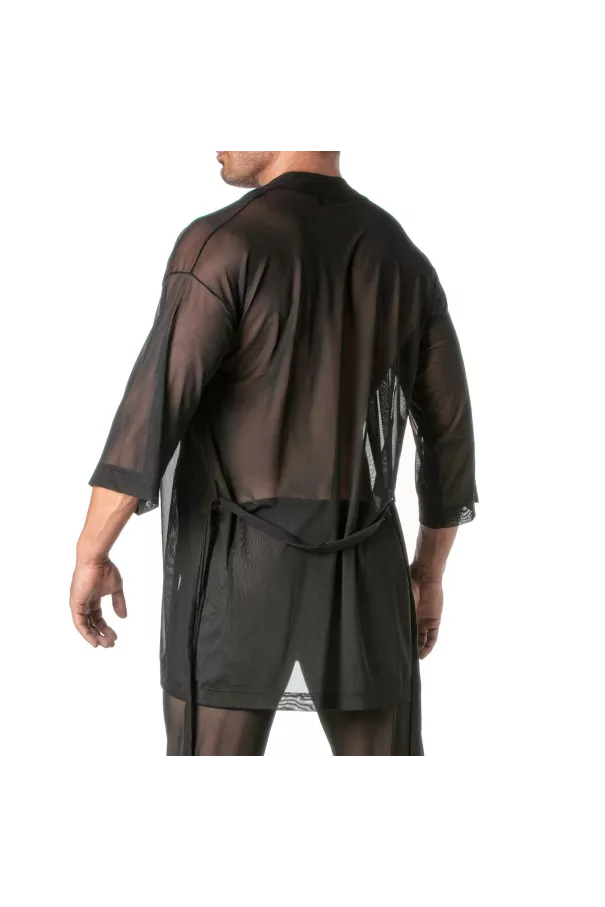 Mesh Kimono Vest for men