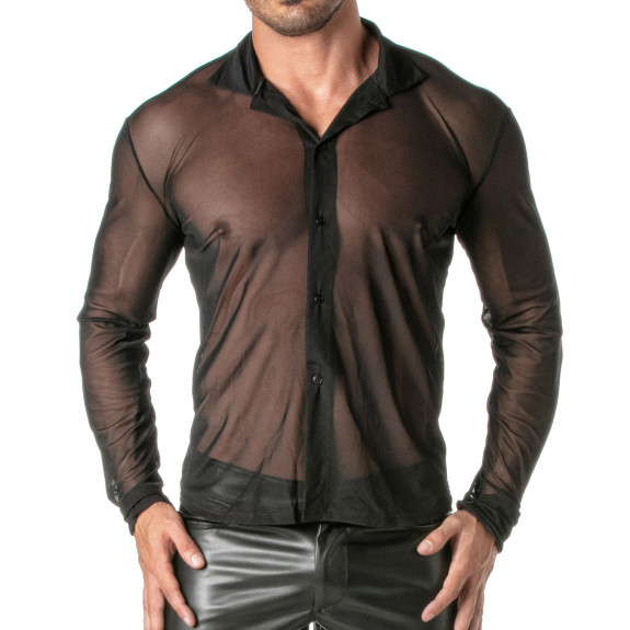 Mesh Long Sleeve Shirt