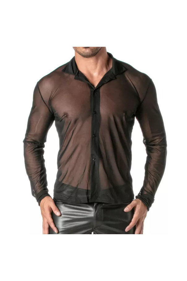 Mesh Long Sleeve Shirt