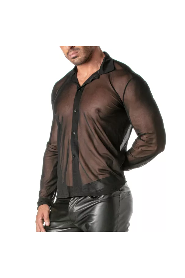Mesh Long Sleeve Shirt