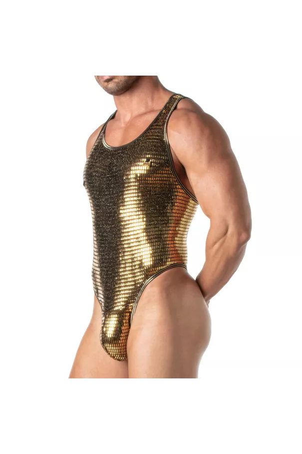 Glitter Body Thong Gold for men