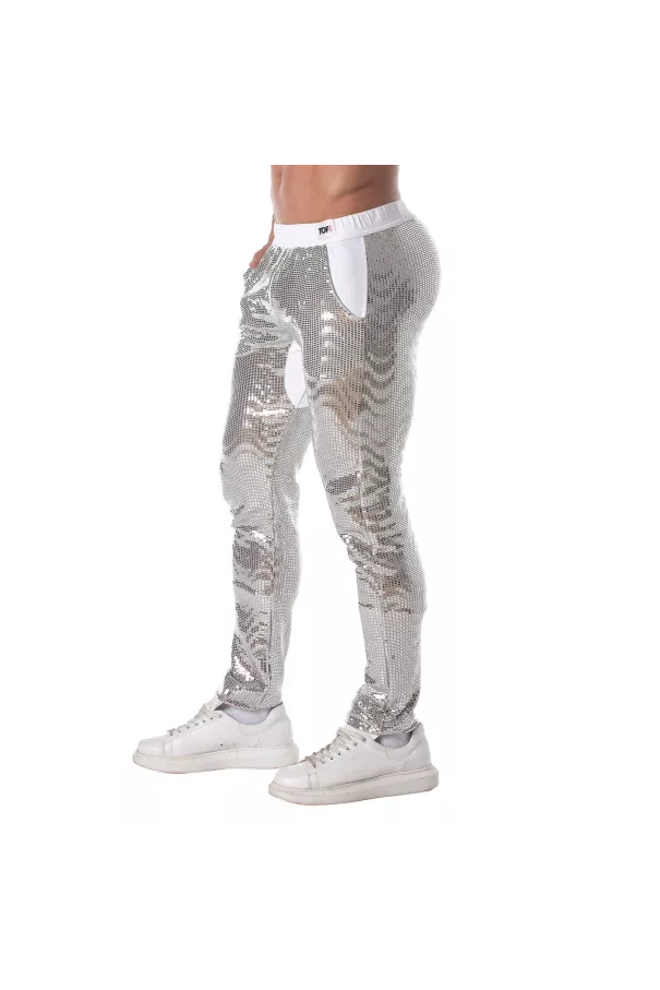 Glitter Pants Silver for men