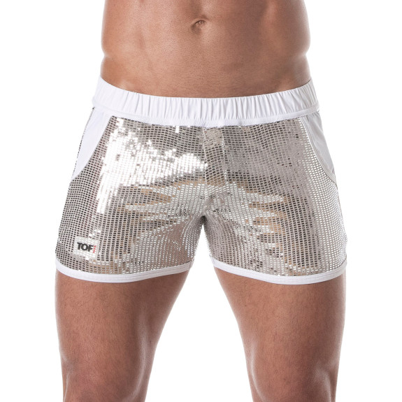 Glitter Shorts Silver for men