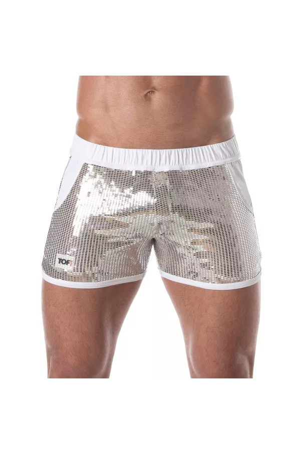 Glitter Shorts Silver for men