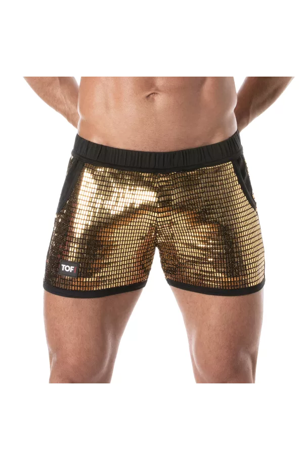 Glitter Shorts Gold for men