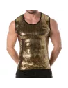 Glitter Tank Top Gold for men