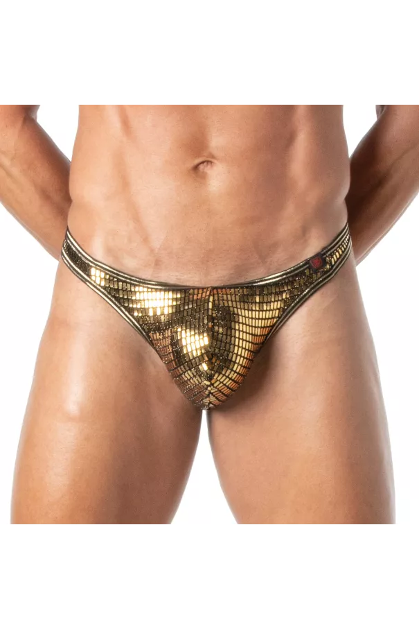 Glitter Thong Gold for men