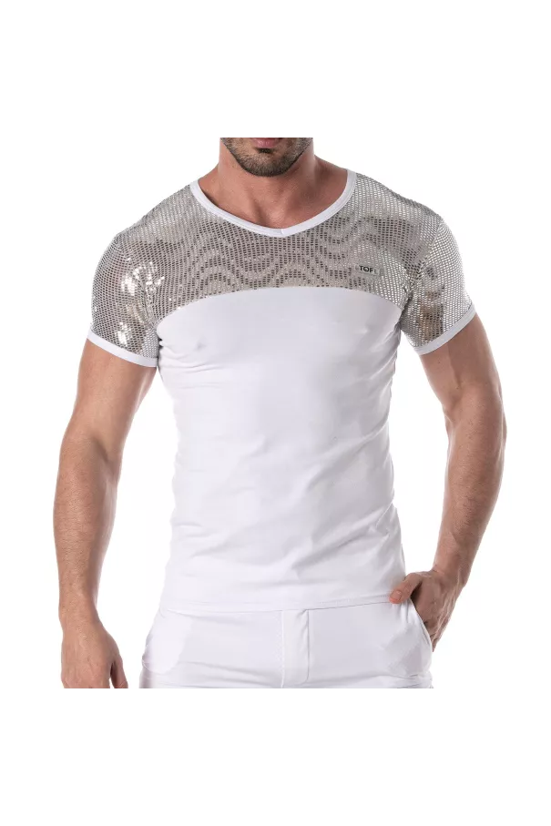 Glitter T-shirt Silver for men
