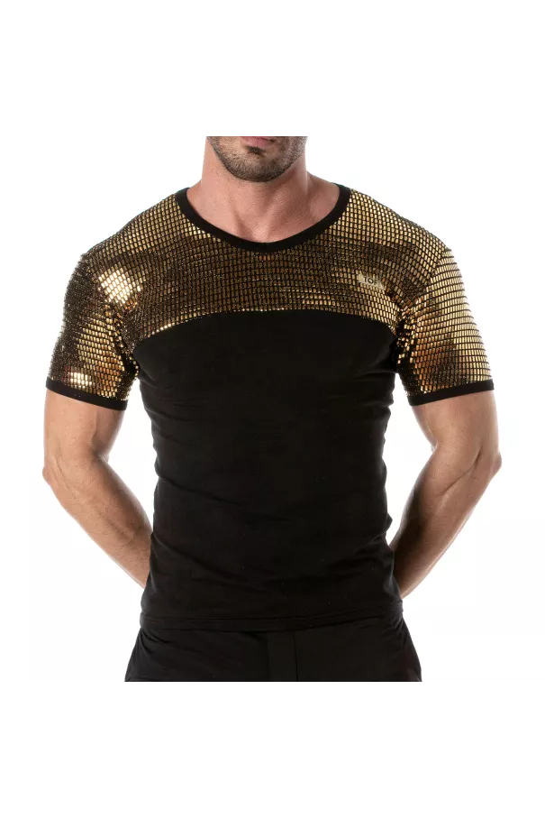 Glitter T-shirt Gold for men