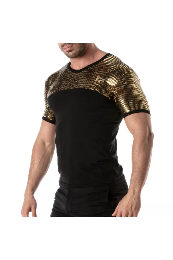 Glitter T-shirt Gold for men