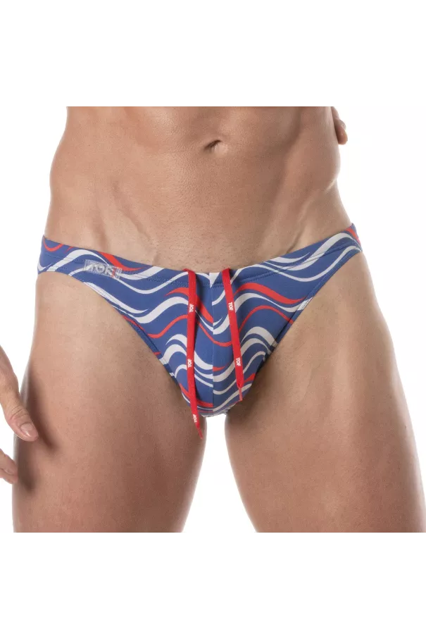 Print Swim Mini Briefs Blue