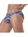 Mini Briefs Blue with wave