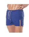Mid Thigh Swim Shorts Royal Blue from sideway