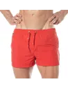 Mid Thigh Swim Shorts Red