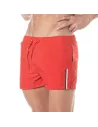 Mid Thigh Swim Shorts Red