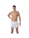 Mid Thigh Swim Shorts White