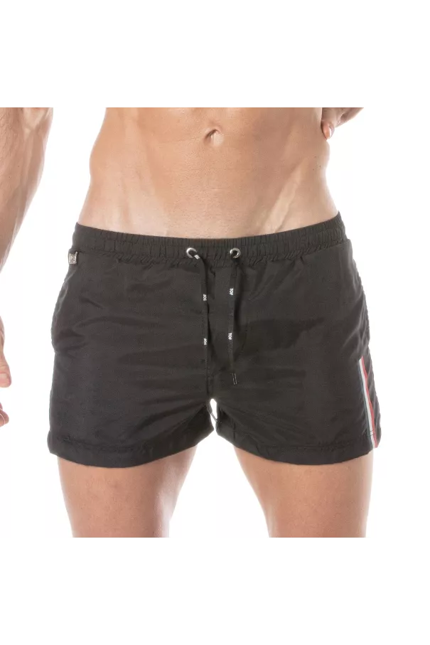 Mid Thigh Swim Shorts Black