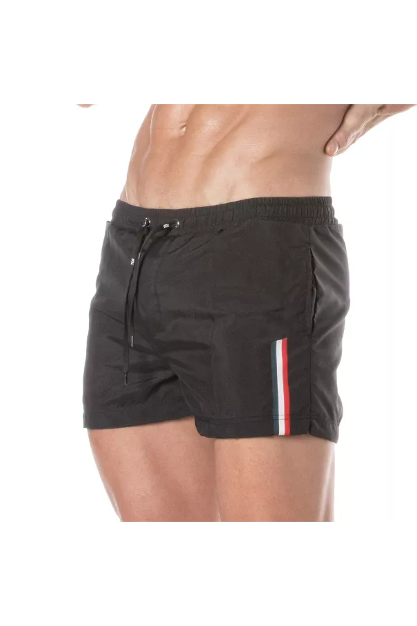Mid Thigh Swim Shorts Black
