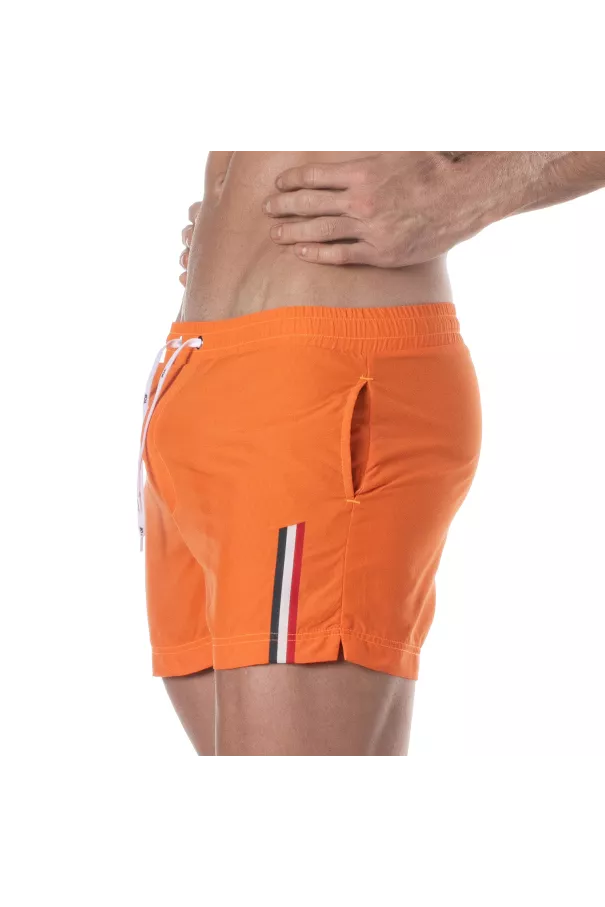 Mid Thigh Swim Shorts Orange