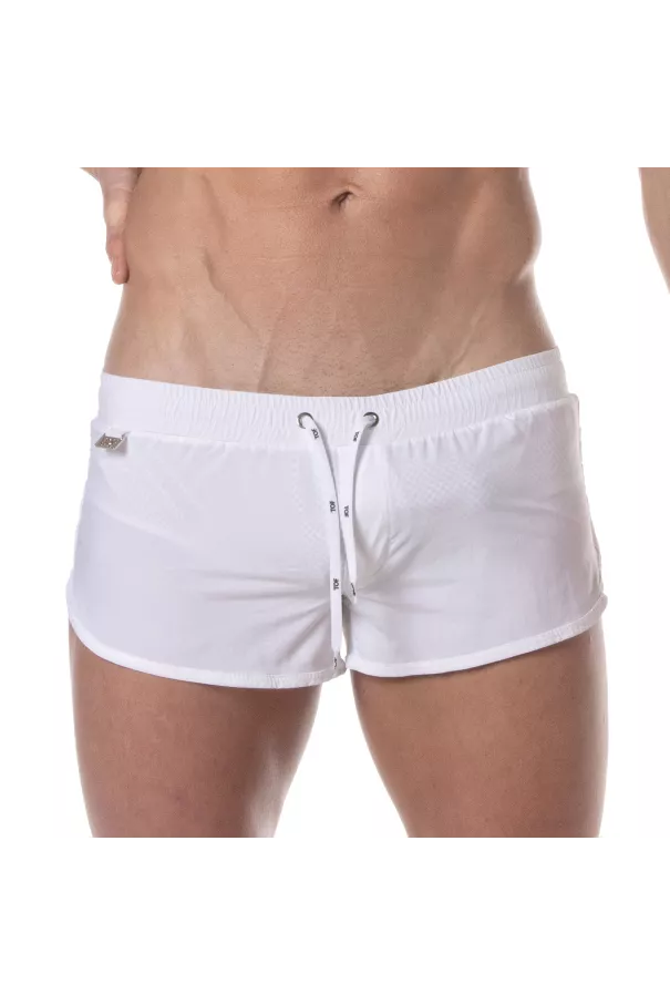 Mini Swim Shorts White