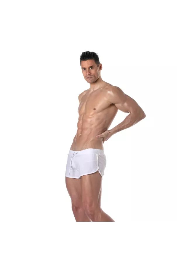 Mini Swim Shorts White