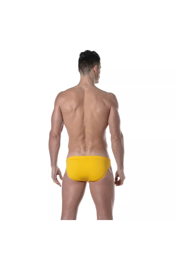 Plain swim Mini Briefs Yellow Back