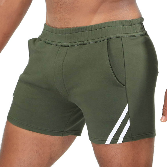 White Khaki Paris Shorts