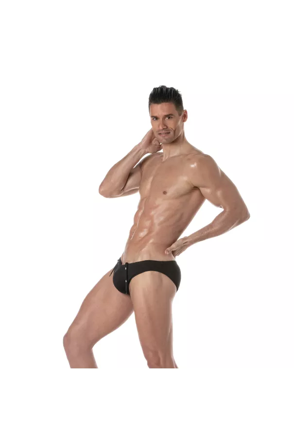 Plain swim Mini Briefs Black Sideway