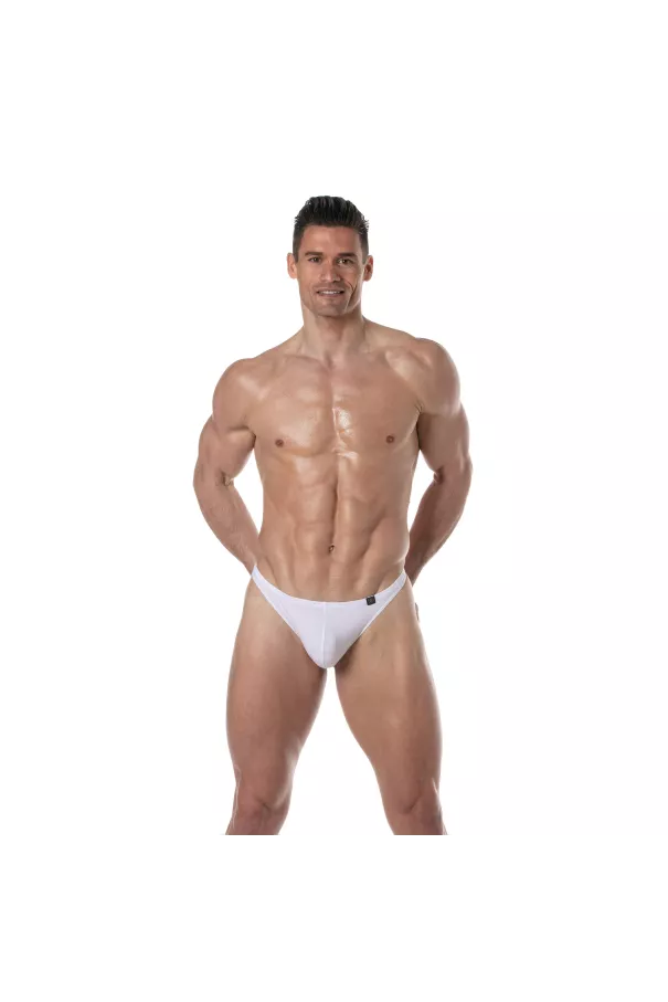 Plain swim Thongs White