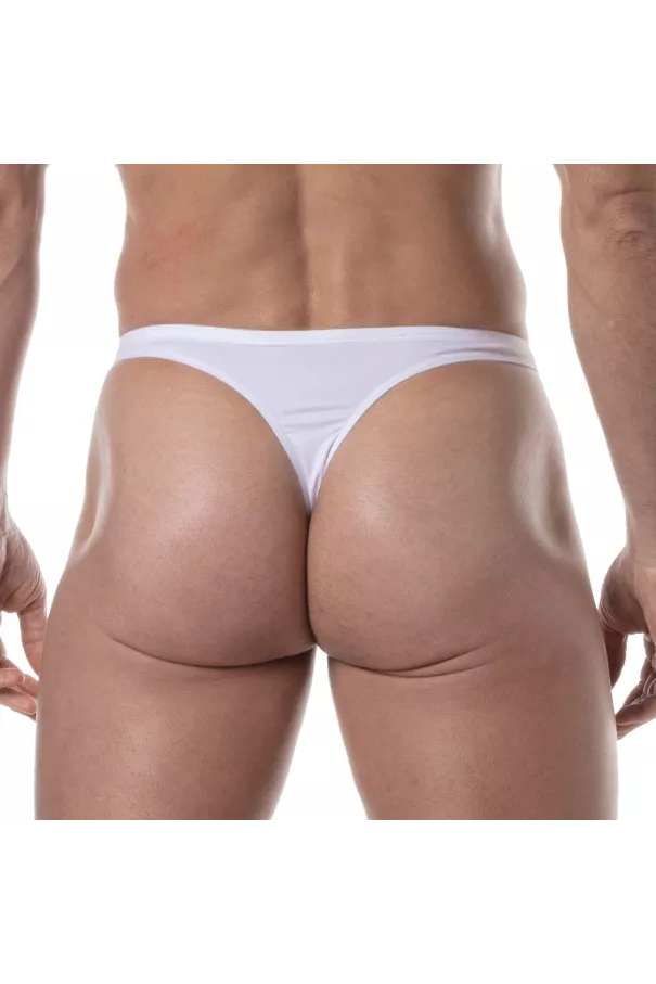 Plain swim Thongs White