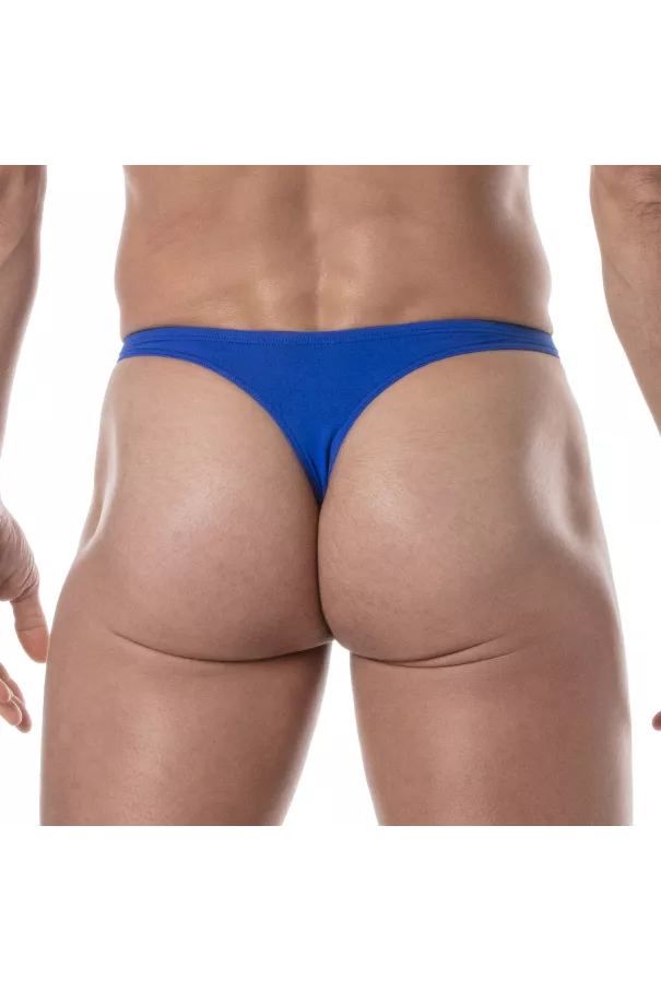 Plain swim Thongs Royal Blue from back