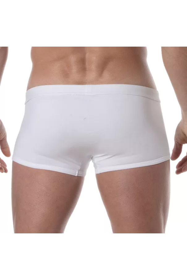 Plain swim Mini Trunks White with tof logo