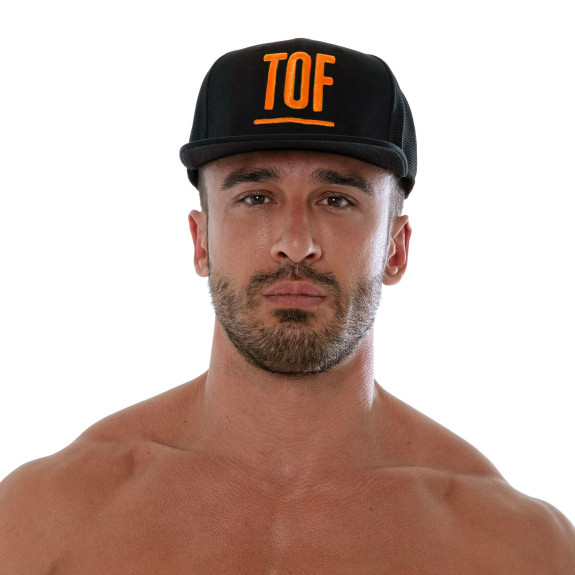 Circuit Cap - Black Neon Orange