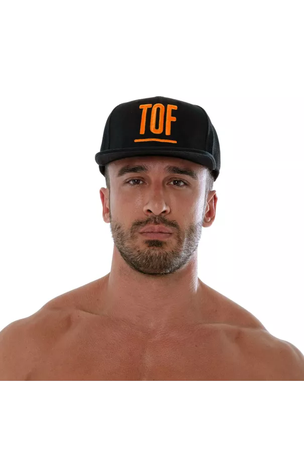 Circuit Cap - Black Neon Orange