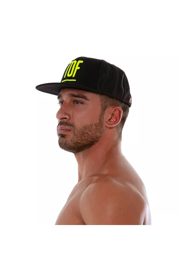 Circuit Cap - Black Neon Yellow for men